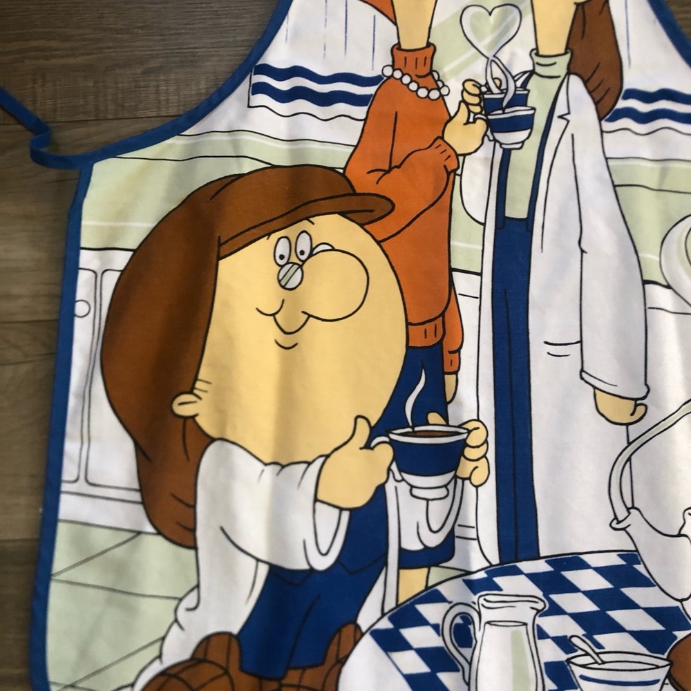 Vintage Tetley Tea Promotional Apron | 90s Graphic Kitchenware - Picture 3 of 8